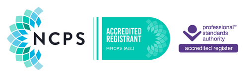 NCPS Accredited Registrant, MNCPS (Acc.), on an Accredited Register of the Professional Standards Authority